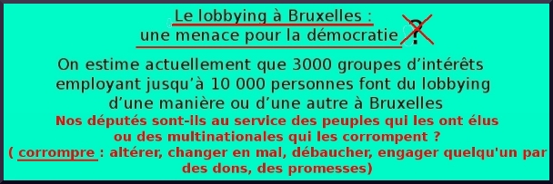 10000 employés au lobbying à Bruxelles